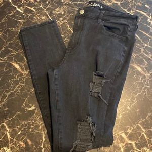 Distressed American Eagle Jeans